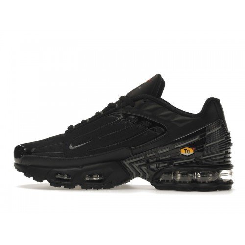 Кроссы Nike Air Max Plus 3 Black Grey (GS) - подростковая сетка размеров