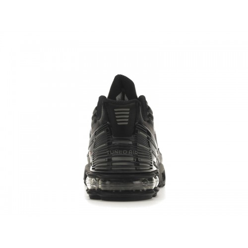 Кроссы Nike Air Max Plus 3 Black Grey (GS) - подростковая сетка размеров