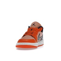 Женские Jordan 1 Low Orange Black (W)