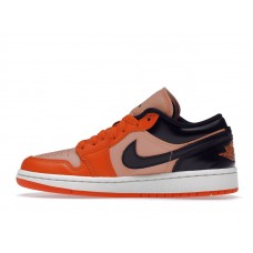 Женские Jordan 1 Low Orange Black (W)