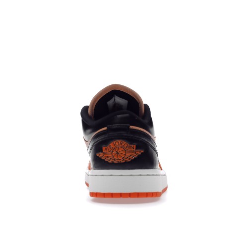 Кроссы Jordan 1 Low Orange Black (W) - Женская сетка размеров