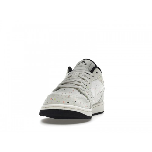 Кроссы Jordan 1 Low Brushstroke - мужская сетка размеров