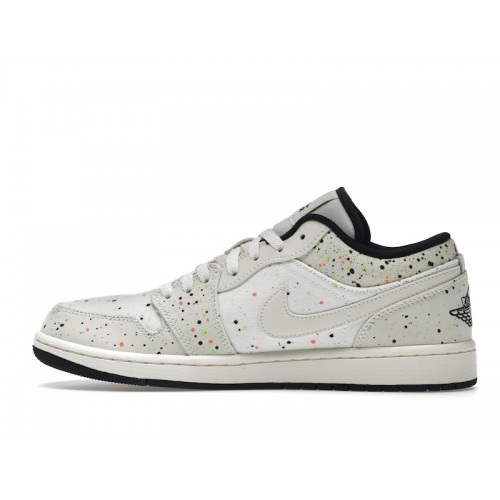 Кроссы Jordan 1 Low Brushstroke - мужская сетка размеров