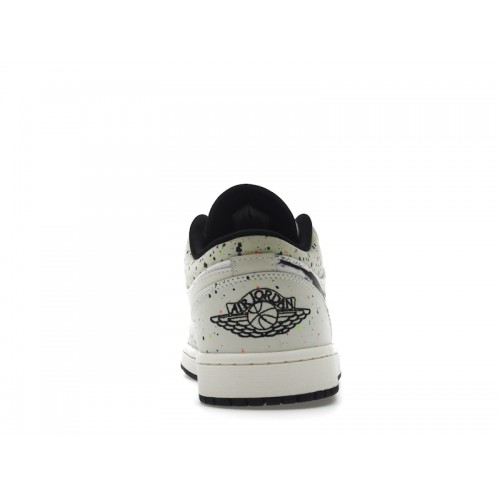 Кроссы Jordan 1 Low Brushstroke - мужская сетка размеров