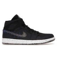 Кроссовки Jordan 1 Mid Crater Black