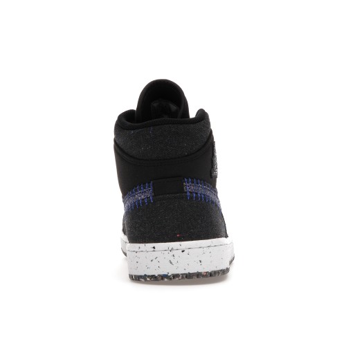 Кроссы Jordan 1 Mid Crater Black - мужская сетка размеров