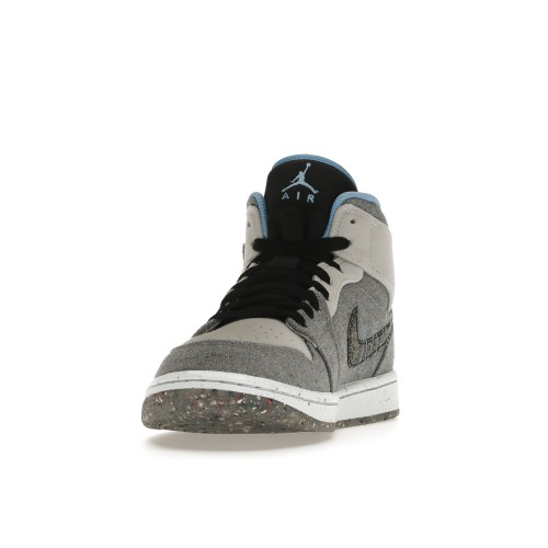 Кроссы Jordan 1 Mid Crater Grey University Blue - мужская сетка размеров