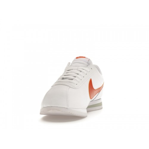 Кроссы Nike Cortez White Campfire Orange - мужская сетка размеров