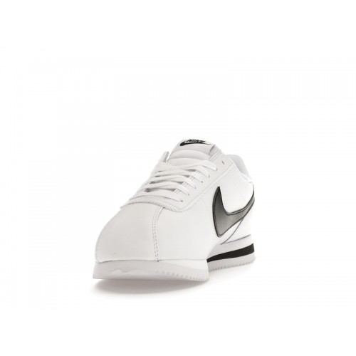 Кроссы Nike Cortez White Black - мужская сетка размеров
