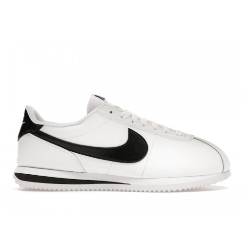 Кроссы Nike Cortez White Black - мужская сетка размеров