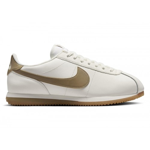 Кроссы Nike Cortez Leather Sail Gum Yellow Parachute Beige - мужская сетка размеров