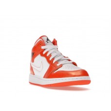 Подростковые Jordan 1 Mid Metallic Orange (GS)