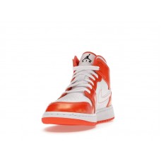 Подростковые Jordan 1 Mid Metallic Orange (GS)