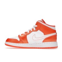Подростковые Jordan 1 Mid Metallic Orange (GS)