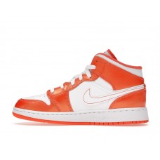 Подростковые Jordan 1 Mid Metallic Orange (GS)