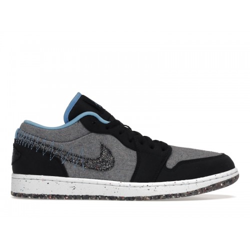Кроссы Jordan 1 Low SE Crater Grey University Blue - мужская сетка размеров