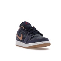 Подростковые Jordan 1 Low SE Denim (GS)