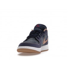 Подростковые Jordan 1 Low SE Denim (GS)