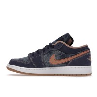 Подростковые Jordan 1 Low SE Denim (GS)