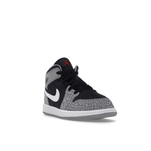 Кроссы Jordan 1 Mid SE Elephant Print (PS) - подростковая сетка размеров