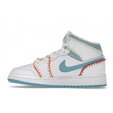 Подростковые Jordan 1 Mid Multi Knit (GS)