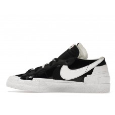 Кроссовки Nike Blazer Low Sacai Black Patent Leather