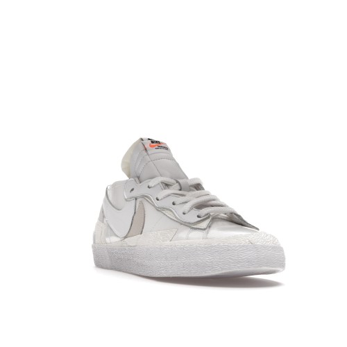 Кроссы Nike Blazer Low sacai White Patent Leather - мужская сетка размеров