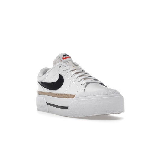 Кроссы Nike Court Legacy Lift White Black (W) - женская сетка размеров