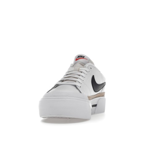 Кроссы Nike Court Legacy Lift White Black (W) - женская сетка размеров