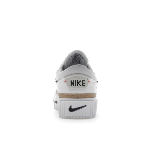 Кроссы Nike Court Legacy Lift White Black (W) - женская сетка размеров
