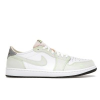 Кроссовки Jordan 1 Retro Low White Ghost Green Black