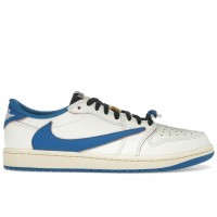 Jordan 1 Retro Low OG SP Fragment x Travis Scott Sail Military Blue