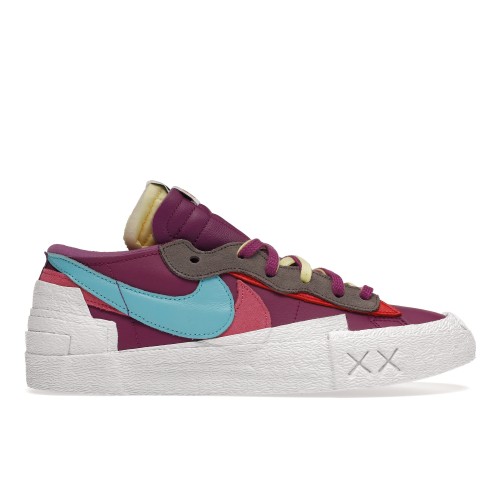 Кроссы Nike Blazer Low sacai KAWS Purple Dusk - мужская сетка размеров