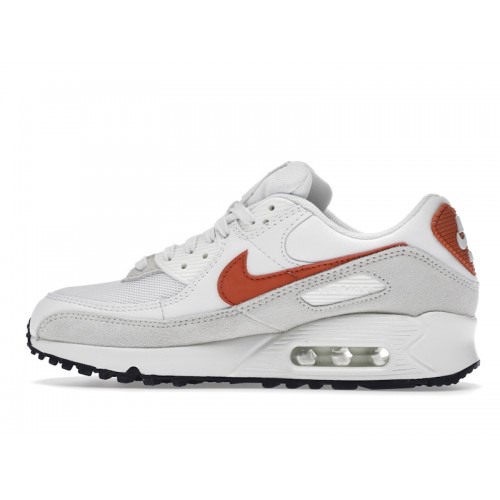 Nike Wmns Air Max 90 White Mantra Orange - женская сетка размеров