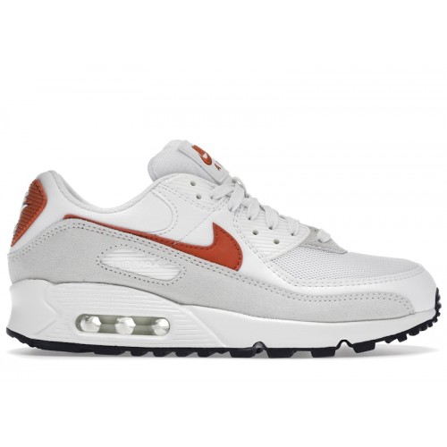 Nike Wmns Air Max 90 White Mantra Orange - женская сетка размеров