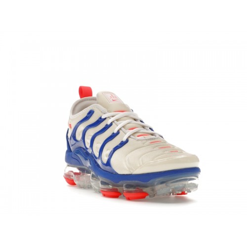 Nike Air VaporMax Plus Coconut Milk Hyper Royal - мужская сетка размеров