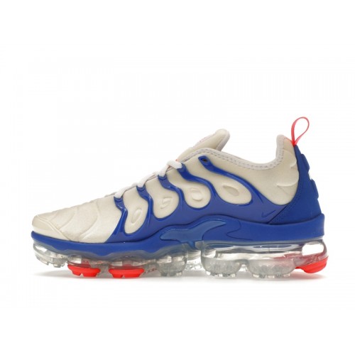 Nike Air VaporMax Plus Coconut Milk Hyper Royal - мужская сетка размеров