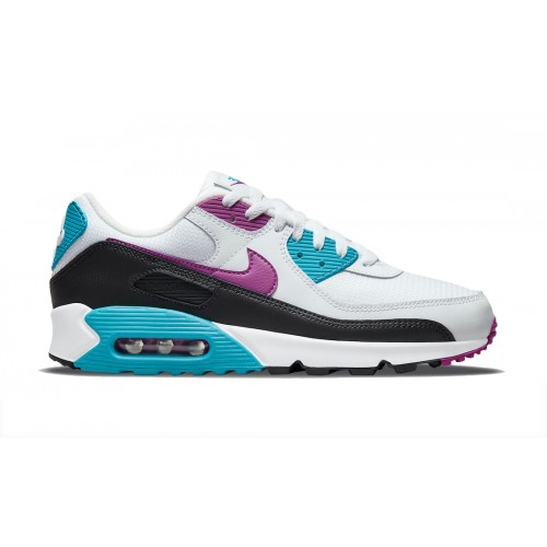 Кроссы Nike Air Max 90 Lagoon Blue - мужская сетка размеров