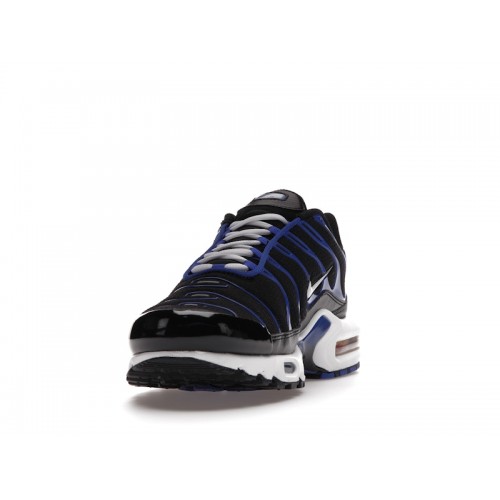 Кроссы Nike Air Max Plus Black Racer Blue - мужская сетка размеров