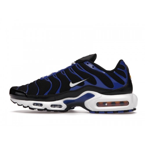 Кроссы Nike Air Max Plus Black Racer Blue - мужская сетка размеров