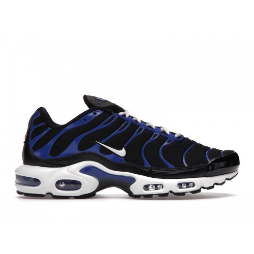 Кроссы Nike Air Max Plus Black Racer Blue - мужская сетка размеров