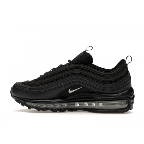 Кроссы Nike Air Max 97 Black Metallic Silver (W) - женская сетка размеров