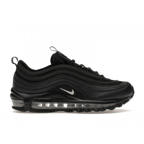 Кроссы Nike Air Max 97 Black Metallic Silver (W) - женская сетка размеров