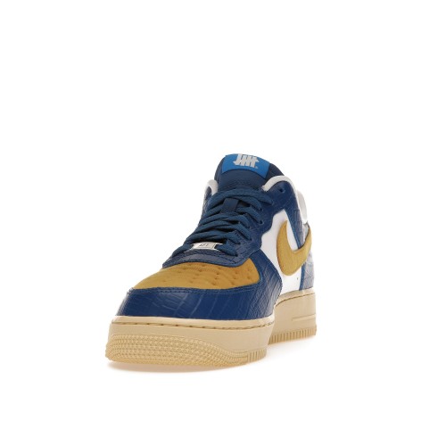 Кроссы Nike Air Force 1 Low SP Undefeated 5 On It Blue Yellow Croc - мужская сетка размеров