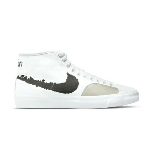 Кроссы Nike SB Blazer Court Mid PRM White Black - мужская сетка размеров