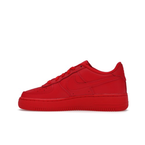 Кроссы Nike Air Force 1 Low LV8 University Red (GS) - подростковая сетка размеров