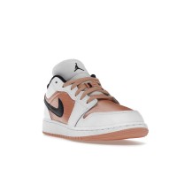 Подростковые Jordan 1 Low White Light Madder Root (GS)