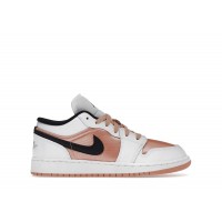 Подростковые Jordan 1 Low White Light Madder Root (GS)