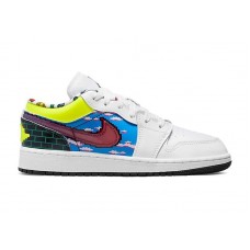 Подростковые кроссовки Jordan 1 Low Old School Gaming (GS)