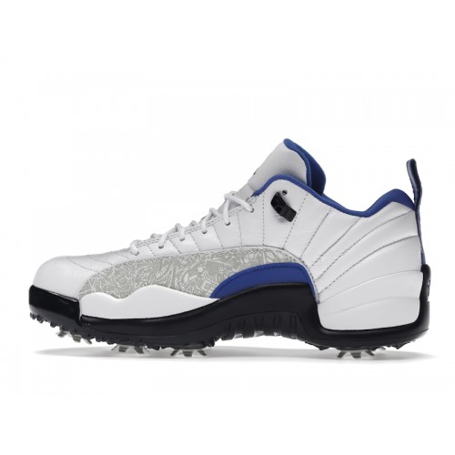 Кроссы Jordan 12 Retro Low Golf NRG P22 Laser Game Royal - мужская сетка размеров